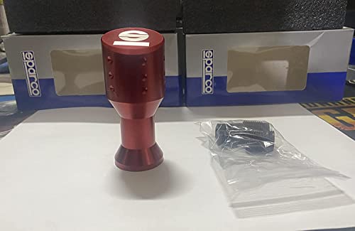 Image of Dumbbell Sporty JDM SPARCO SPC Gear Shift knob Sporty Handle SPARCO Gear Shift Knob for Universal All Car (RED Dumbbell SPARCO Gear Shift KNOB)