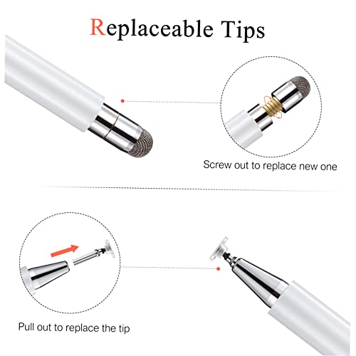 Lápiz Stylus de Doble Cabeza y punta de alta precisión compatible con tablets y teléfonos 2