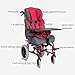PA-DABAOO Multifunctional Children's Wheelchair, Aluminum Alloy Cerebral Palsy Wheelchair, High Back Wheelchair for The Disabled, with Dining Tray, Load-Bearing 70KG
