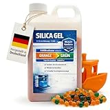 SPEED-BUSTER Silica Gel 2LBS (907g) 2–5mm – präzise dosierbar aus Kanister für 3D Drucker Filament Pods – Silica Kugeln regenerierbar mit Farbindikator Orange-Grün – Silikat Trockenmittel
