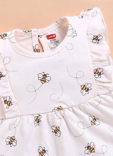 Image of LuvLap Baby Girl 100% Cotton Sleevless Girls Frock Pack of 3