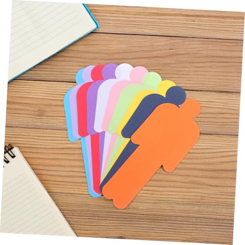 Papel de color doble cara Uonlytech infantil forma de muñeco para proyectos escolares 150 uds 7