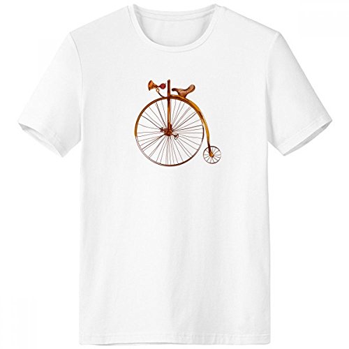 T-shirt vélo vintage homme blanc en coton pour les sorties printanières