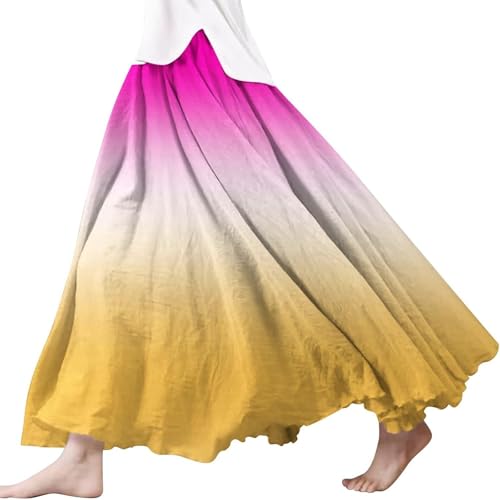 Jupe en lin pour femme longue et fluide pour rester au frais en vacances
