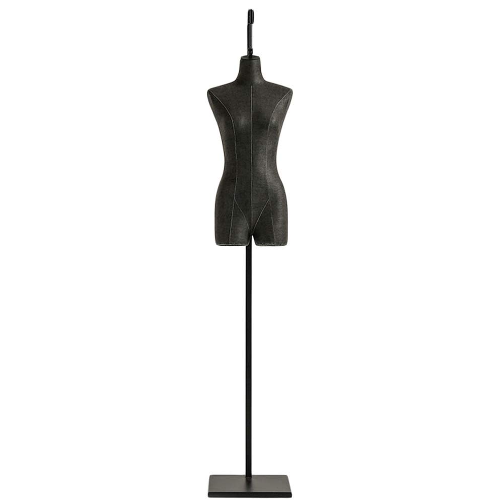 HWF Donna Manichino Sartoriale Femmina Adulta Mannequin Torso Stile Appeso con Piedistallo in Metallo, Ideale per Abbigliamento da Negozio di Moda, Abbigliamento Sportivo, Abbigliamento Intimo