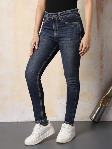 Image of High Star Women Skinny Fit Jeans Blue