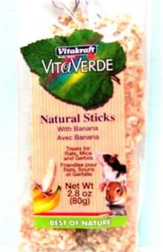 Vitakraft Rat, Mouse And Gerbil Vita Verde Banana Natural Stick Bag