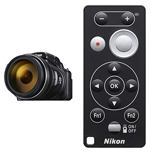 Nikon COOLPIX P1000 Cámara compacta Tipo Bridge (16 MP, Pantalla de 3.2%22) Color Negro + VAJ57201 ML-L7 Mando a Distancia, Color Negro