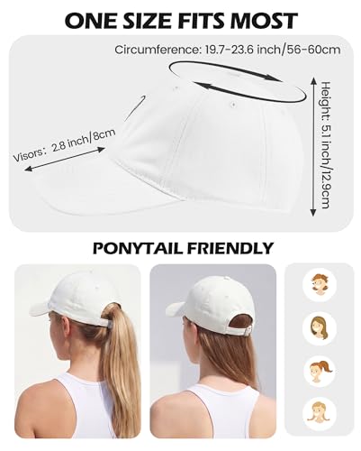 Image of American Trends Womens Baseball Caps Cute Heart Dad Hat, Adjustable Cotton Unisex Cap for Workout, Golf & Everyday Wear