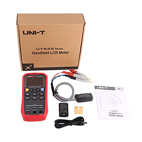 Image of UNI-T LCR Meter UT622E, Handheld Digital Multi Meter Inductance Capacitance Resistance Tester High-Precision Industrial Components Capacitor Tester Frequency Ohm ESR Meter with Backlight Data Hold