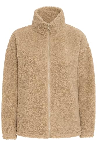 OXMO OXTovine Damen Teddy-Jacke Übergangsjacke Jacke mit Stehkragen...