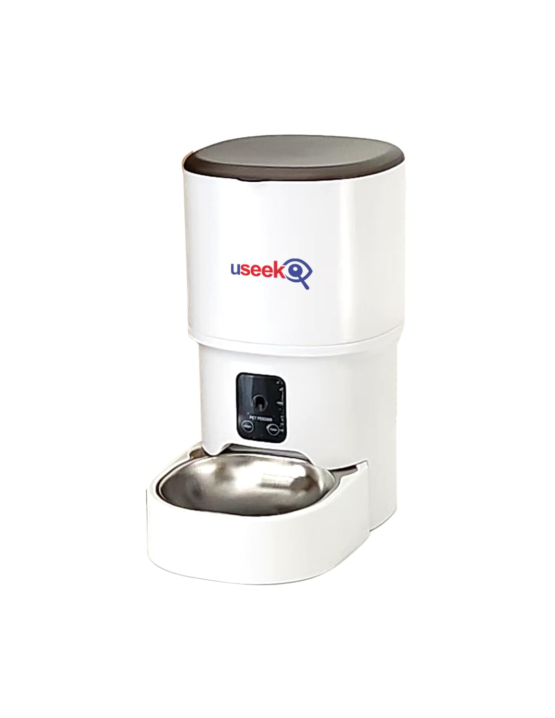 Distributore Automatico Cibo Smart con Videocamera Wi-Fi per Gatti e Cani, Controllo App, Audio Bidirezionale, Bianco