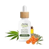 Bio Kräuter immunsystem stärken mit Vitamin D1000IU Bio Sanddorn Extrakt und Bio Hanfsamenöl angereichert-Bio Vitamin-C 2000mg-Omega 3-6-7-9-Keine zusätzlichen Aromen,natürlicher Geschmack, zuckerfrei