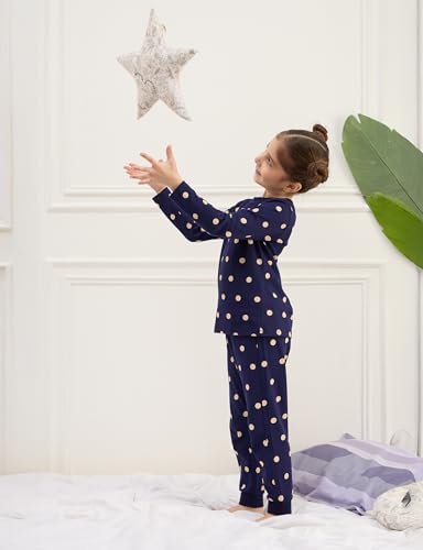 Image of Amazon Brand - Symbol Girls Night Dress | 100% Cotton T-Shirt & Pajama Set | Full Sleeves | Age 2-12 Years