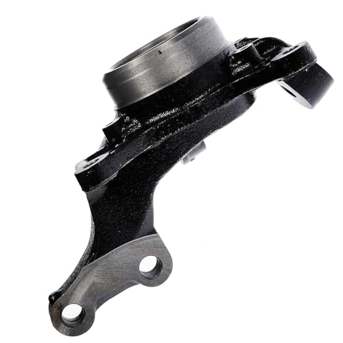 Image of Detroit Axle - Front Left Steering Knuckle for Toyota Sienna Highlander Lexus RX330 RX350 RX400h, Driver Side Steering Knuckle Assembly Replacement