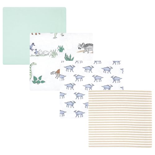 Image of Luvable Friends Little Treasure Flannel Receiving Blankets 4pk