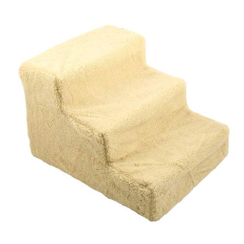 SavingPlus Échelle pour chien 3 marches pour chien Beige Cover