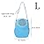 Pet Carrier Bag, Portable Outgoing Travel Handbags With Nylon Straps Small Pet Pouch for Hamster Rat Hedgehog Rabbit (L, Blue)