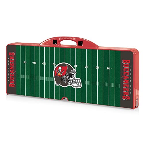 Image of Picnic TIME NFL Football Field Folding Picnic Table, Camping Table, Outdoor Table with Umbrella Hole