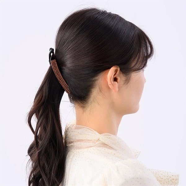 コンプレックスビズ　バナナクリップ　スワロフスキー　ヘアクリップ　アクセサリー Amazon.co.jp: コンプレックスビズ クリスタルメッシュ バナナクリップ