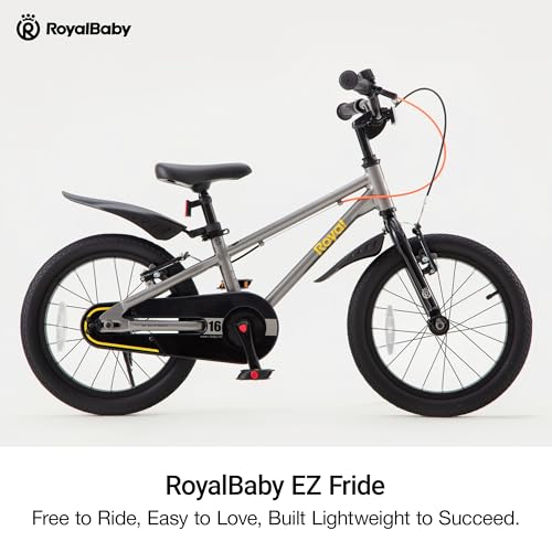 Image of RoyalBaby EZ-Pro Kids Bike, Lightweight Aluminum 2-in-1 Balance to Pedal Bike with One-Key Switch, 14 16 18 20 Inch for Age 3-10 Years