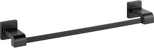 Delta 77518-BL Ara - Toallero de pared de 18 pulgadas, accesorio para baño, color negro mate