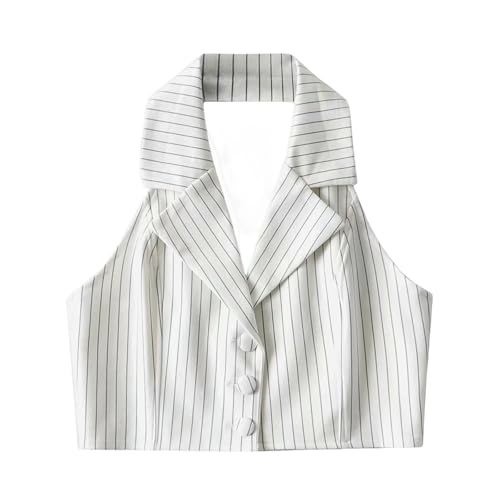 Chaleco de traje elegante con solapa para mujer: comodidad informal que realza tu silueta 5