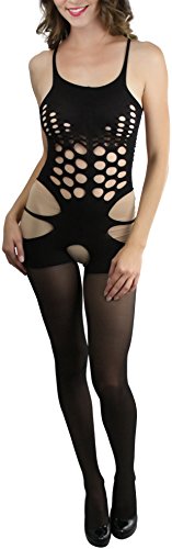 Image of ToBeInStyle Women's Bodystocking Bustier Garter Lingerie Suspender Thigh High Stockings