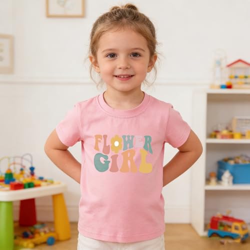 Image of Kids Short Sleeve Tees Toddler Crewneck T-Shirts Boys Girls Dino Raccoon Excavator Silly Goose Flower Girl Tops 2-7 Years