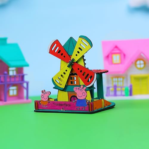 Image of Peppa Pig DIY Windmill Pen Stand | Learn About Electricity & Windmills | Color & Build Rotating Pen Stand | STEM Educational Toy for Kids Age 3,4,5,6 Years| Science & Learning Toy
