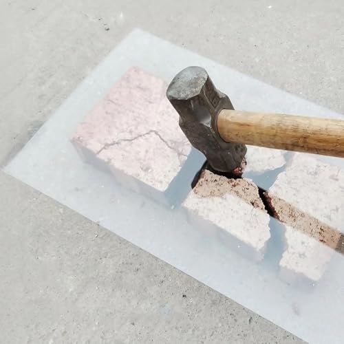 Auvent de porte en polycarbonate transparent stoppant les infiltrations de pluie - 4