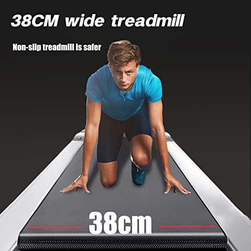 AJUMKER elektrische loopmachine onder bureau loopband voor thuiskantoor training met afstandsbediening, draagbare indoor fitness loopband ultradunne stille energiebesparing - Afbeelding 7