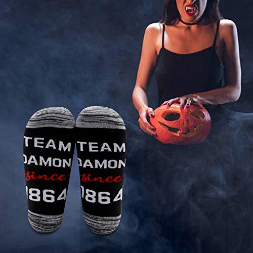 LEVLO Vampire Fans Gift Team Damon Since 1864 Cotton Socks Vampire Inspired Gifts4