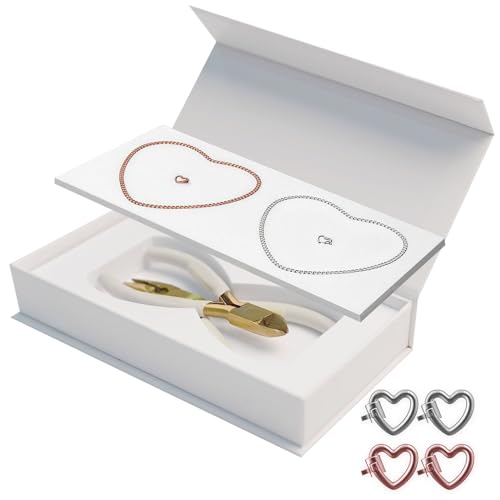 Couples Permanent Bracelet Kit with Heart Clasp