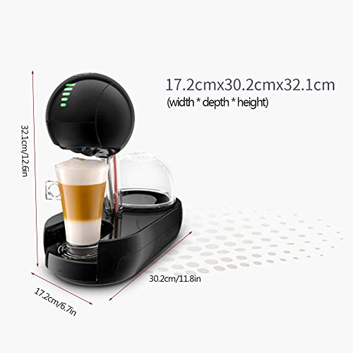 Kaffeemaschine Haushalt Gewerbe Vollautomat Capsule Single-Serve Kaffeemaschinen Espresso 15Bar 1600W,Schwarz – Bild 3