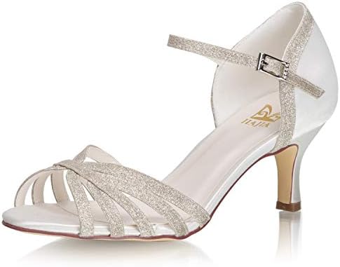 bridal low heel sandals