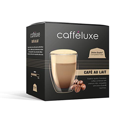 Cafféluxe Signature Café Au Lait - Dolce Gusto® Compatible* Café au Lait - 3 Boxes x 16 pods (48 pods, 48 Servings)