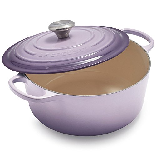 Image of Le Creuset LS2501-28BPSS Round Cast-Iron Dutch Oven, 7-1 /4 Quart, Provence