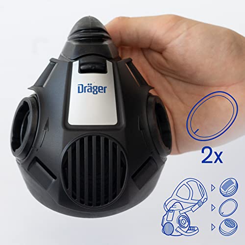 Dräger X-plore 3500 Handwerker Halbmasken-Set inkl. Pure P3 Partikelfilter | Größen S/M/L | gegen Fein-Staub/Partikel | Gr. M - Image 6