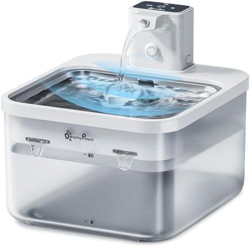 Kactoily Katzenwasserbrunnen Filter-Set – 12 Filter + 12 Pumpenschwämme, Für 4 L Weidenlose Brunnen (YPD-C004P/S)