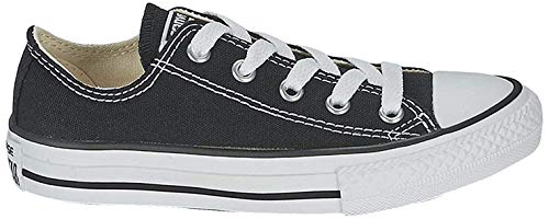 Converse All Star Low Top Kids/Youth Shoes Boys/Girls Sneakers (3.0 Kids/Youth, Low Black/White)