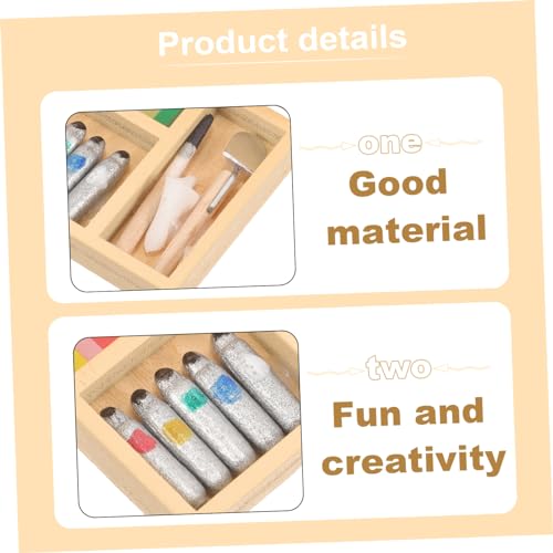 VICASKY 1 Set Mini-aquarellkasten-Spielzeug, Mini- -Spielzeug, DIY-farbkasten, Puppenhaus-zubehör