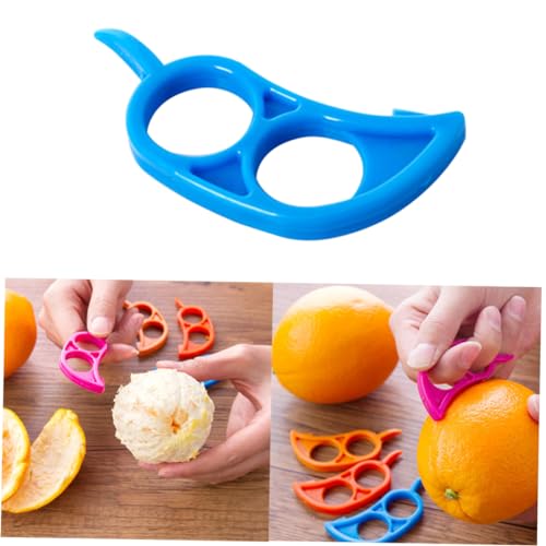 VINTORKY Pelador De Naranjas Práctico Quitapiel De Frutas Plástico Ligero Diseño Curvo Para Cocina Doméstica Herramienta Para Pelar Naranjas Utensilio De Cocina 1 Unidad Aleatorio