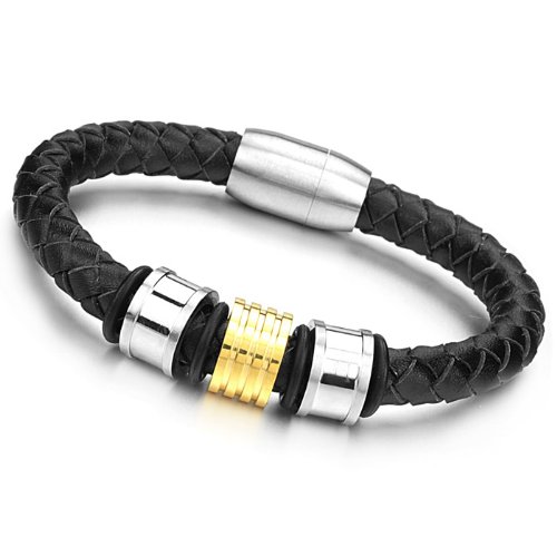 SunnyHouse Titanium with Silicon Wrist Band Energy Bracelet Sporting Style Anti-Fatigue and Pain Relief in a Gift Box