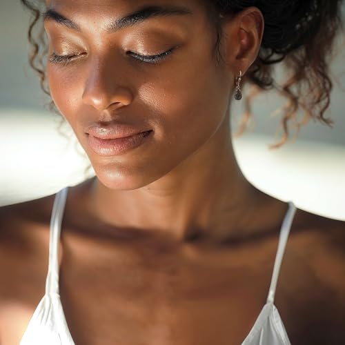 925 Sterling Silver Gemstone Teardrop Earrings for Women – Birthstone Leverback Jewelry – Elegant Statement Earrings – Perfect Gift for Women2