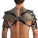 PIIKNUO Harness Männer Leder Body Brust Harness Soldat Rüstung Harness Punk Fetisch Bandage Harness Sexy Unterwäsche für Mann Schulterpanzer für Cosplay Gay Erotik Wäsche
