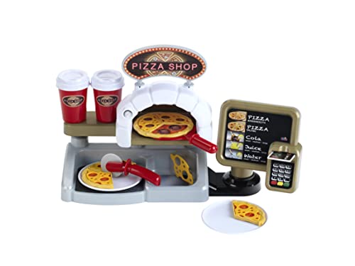 Theo Klein 7309 Pizza Shop I avec Pizza à Garnir et de Nombreux Autres Accessoires I Terminal de Paiement avec Effet Sonore I Jouet pour Enfants à Partir de...