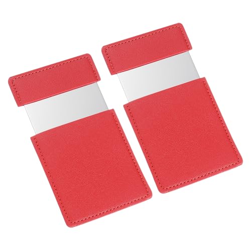 uxcell 2 pcs Petit miroir poche 2.5"x3.8" compact maquillage