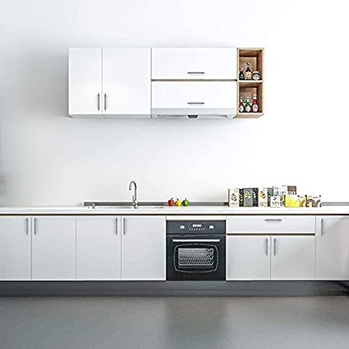 6 maniglie per mobili da cucina in acciaio inox