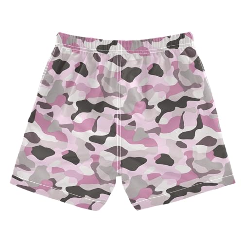 JUNZAN Cyan Camo Boys Swim Trunks Toddler Swimming Trunks for Boy Beach Swim Shorts2